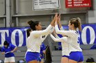 Volleyball vs Babson  Wheaton Women's Volleyball vs Babson College. - Photo by Keith Nordstrom : Wheaton, Volleyball, VB